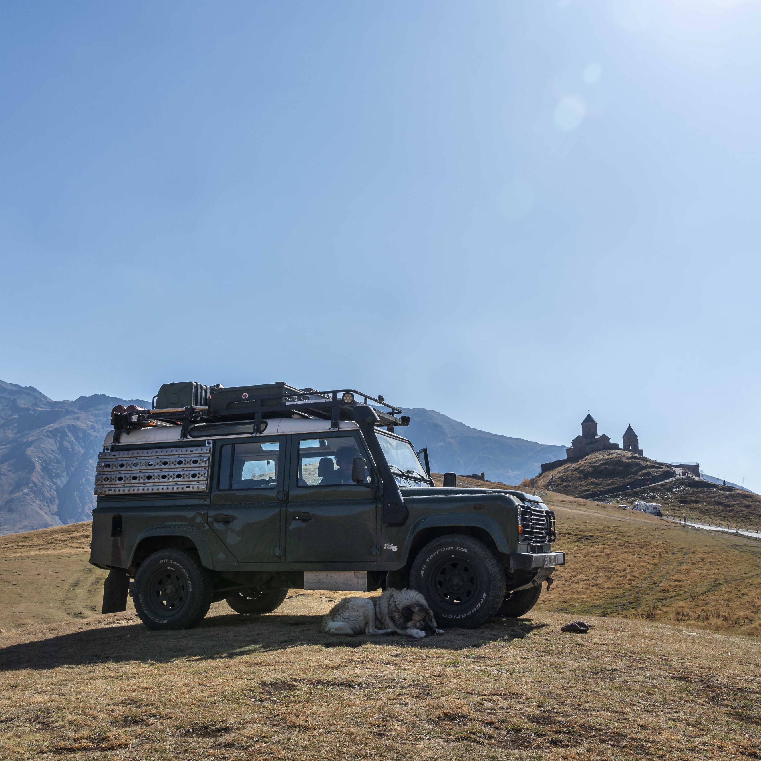 Camping at the Gergeti Trinity Church