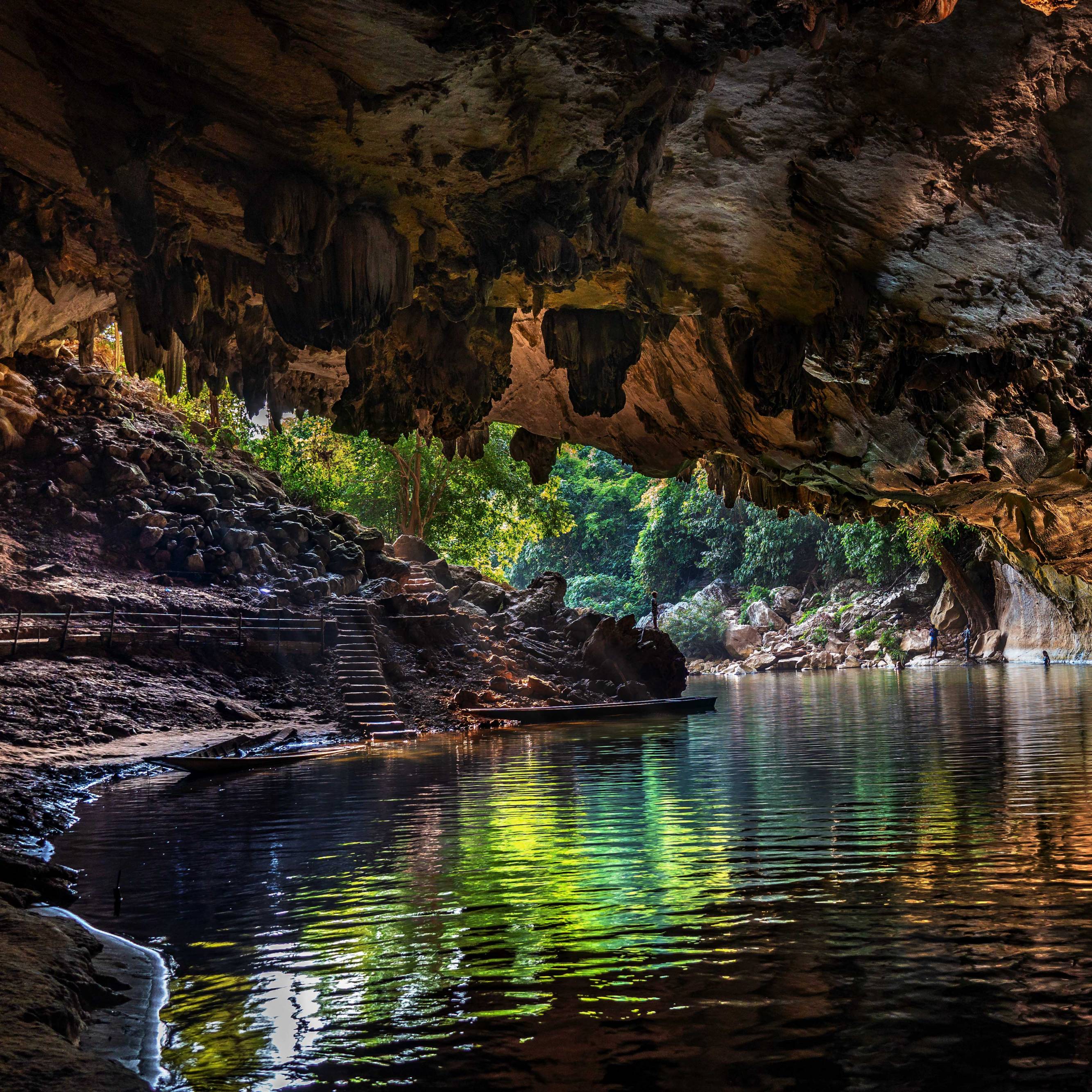 KONG LOR CAVE AT PHOU HIN POUN NATIONAL PARK