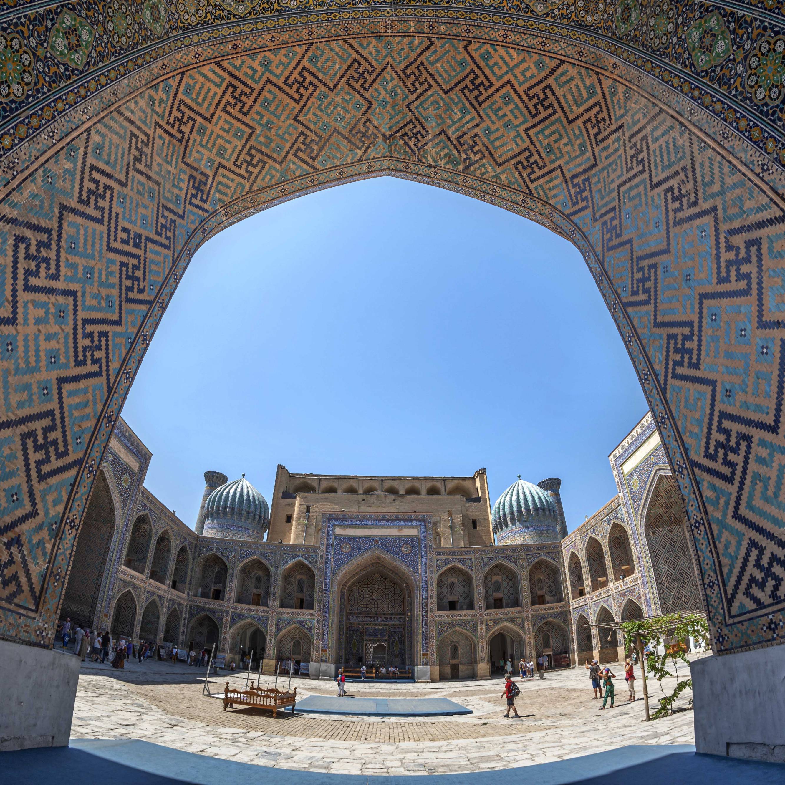 Inside of the Sher Dor Madrasa
