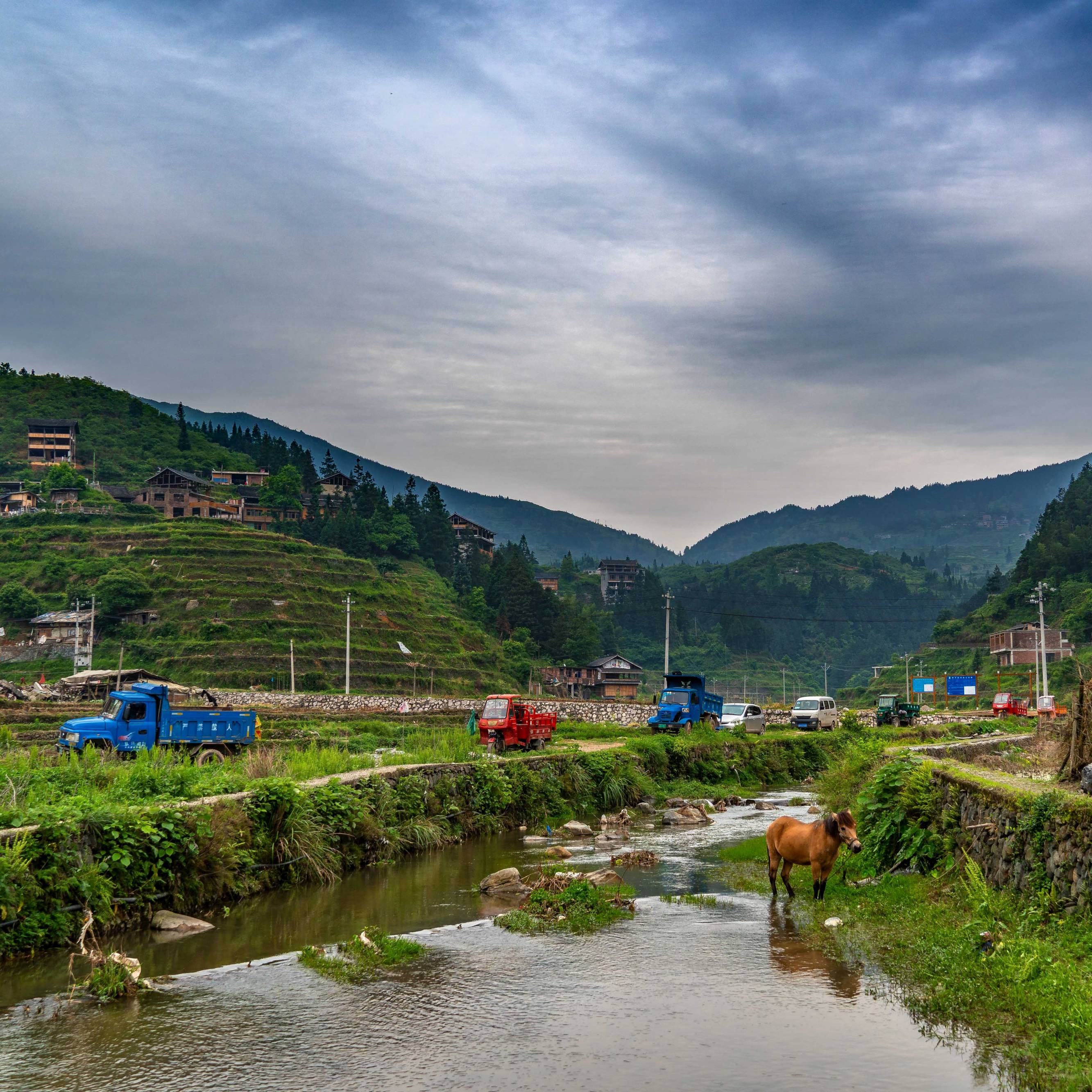 Hua Zhuang Miao Village, Province Yunnan