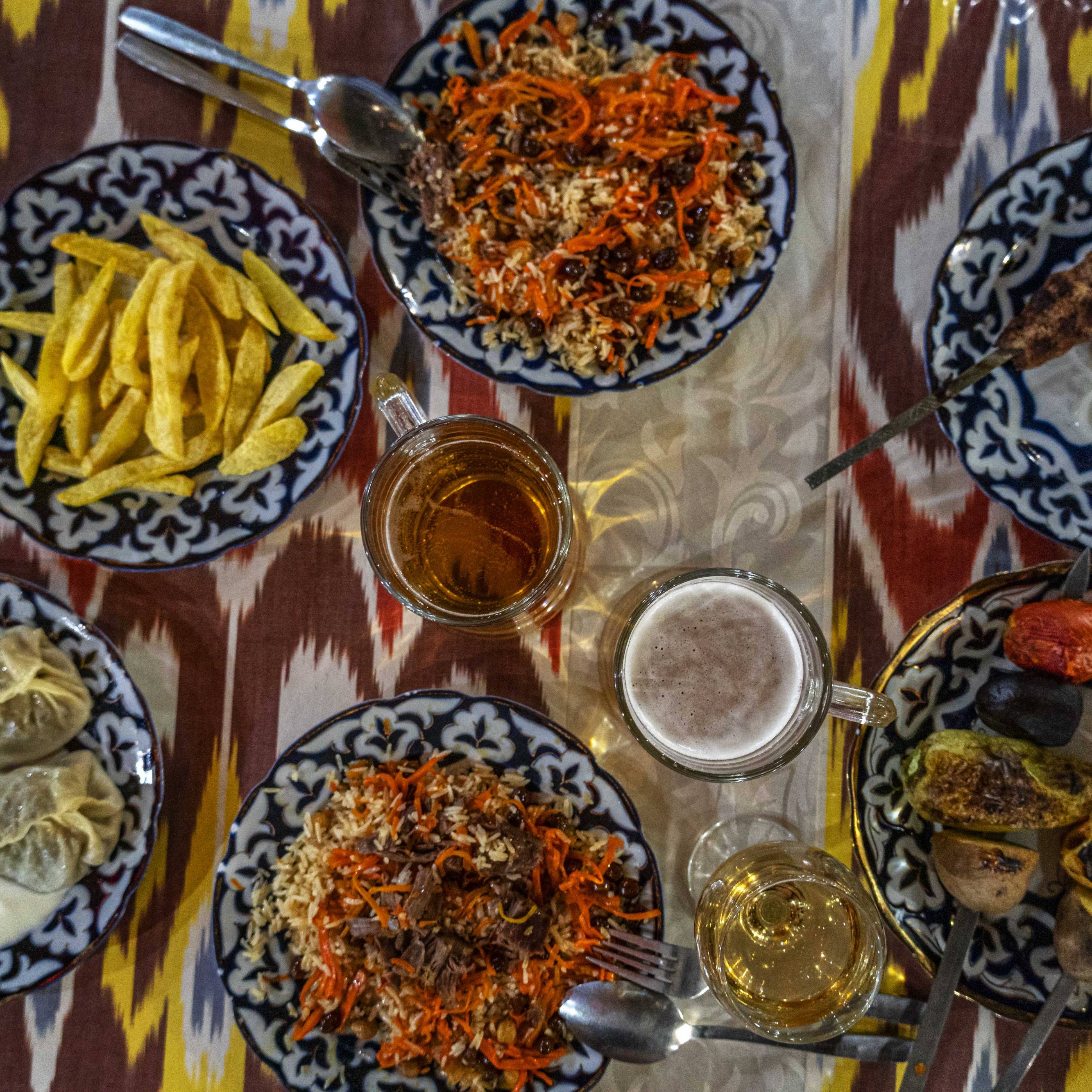 A selection of local foods