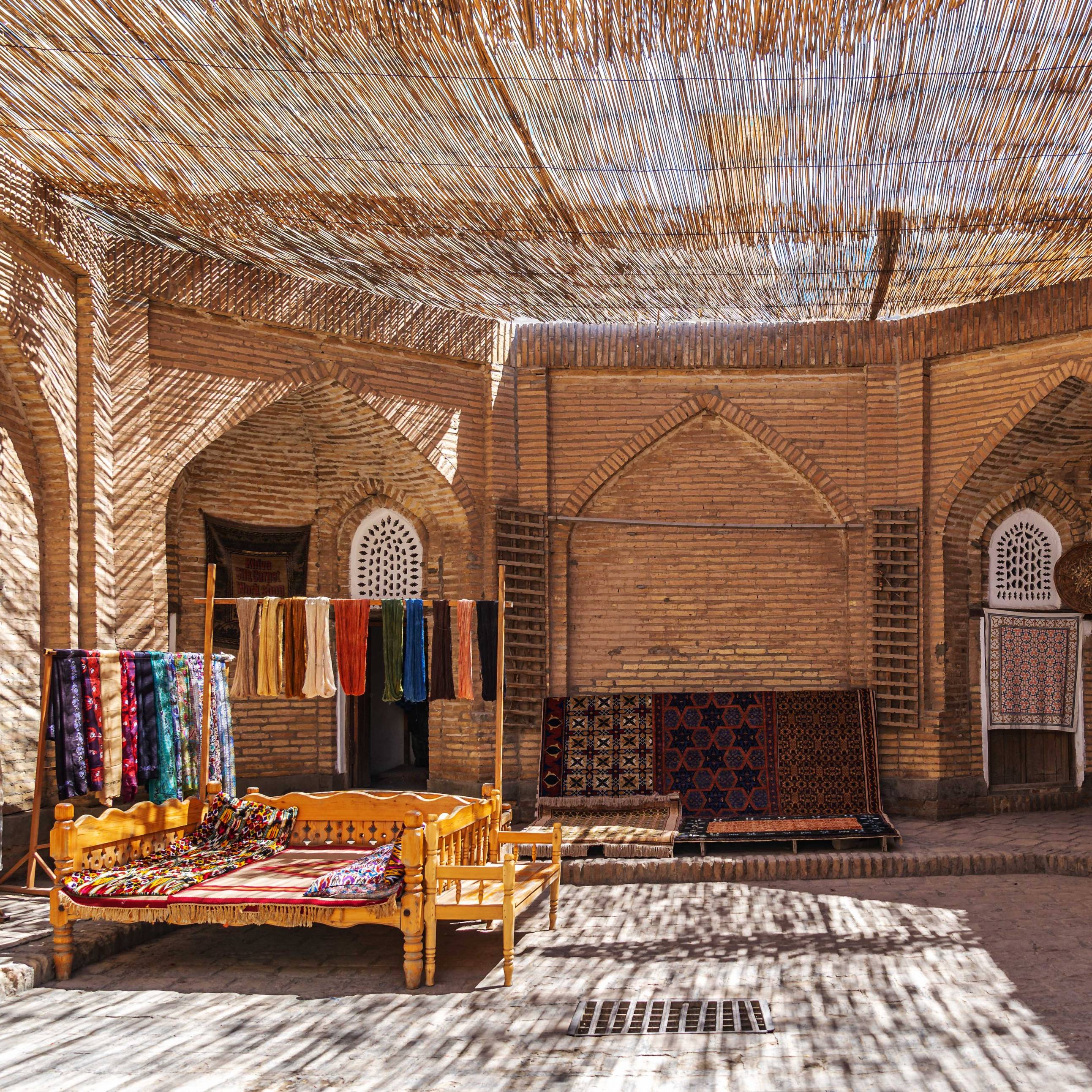 Typical uzbek courtyard